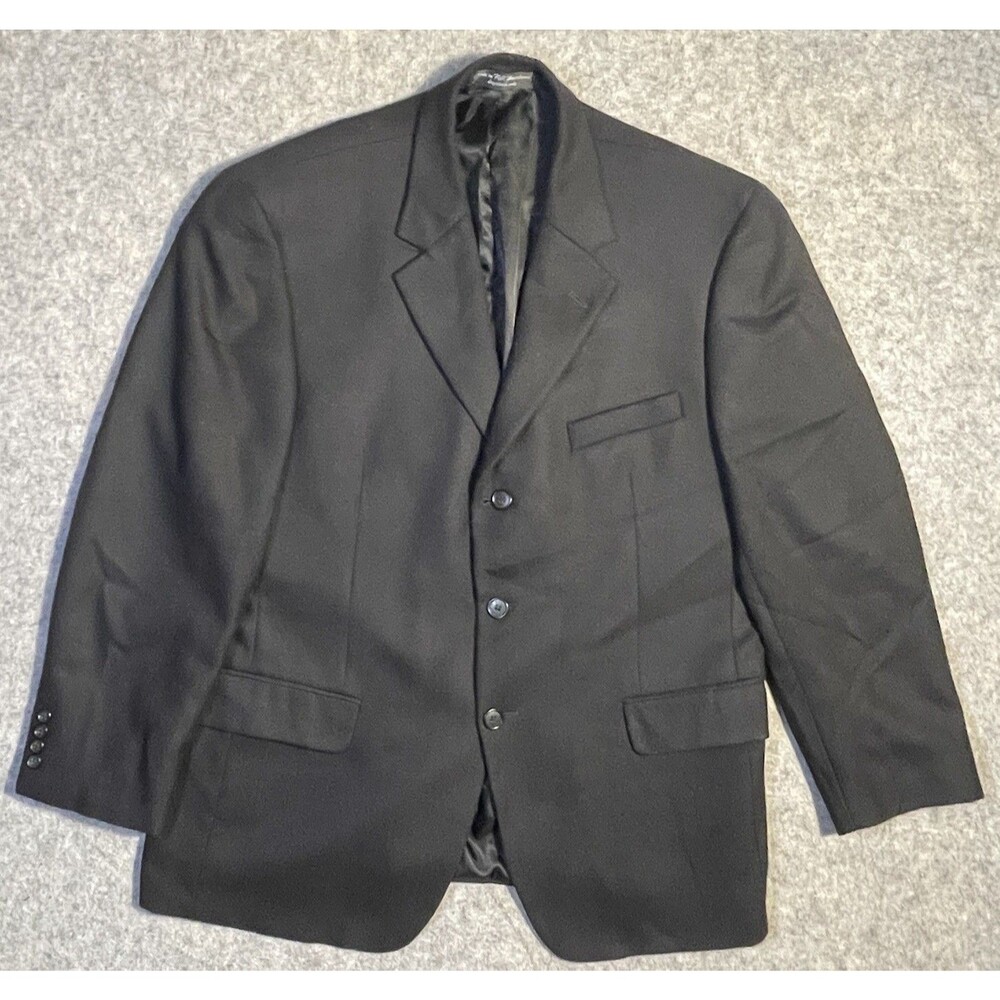 Gianfranco Ruffini Italy Men’s S-42 Blazer Sport Coat Black Wool/Cashmere Blend